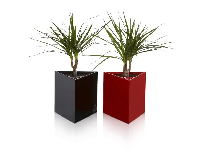 Samozavlažovací kvetináč FLOWER LOVER TRIANGLE 27x27x27 cm