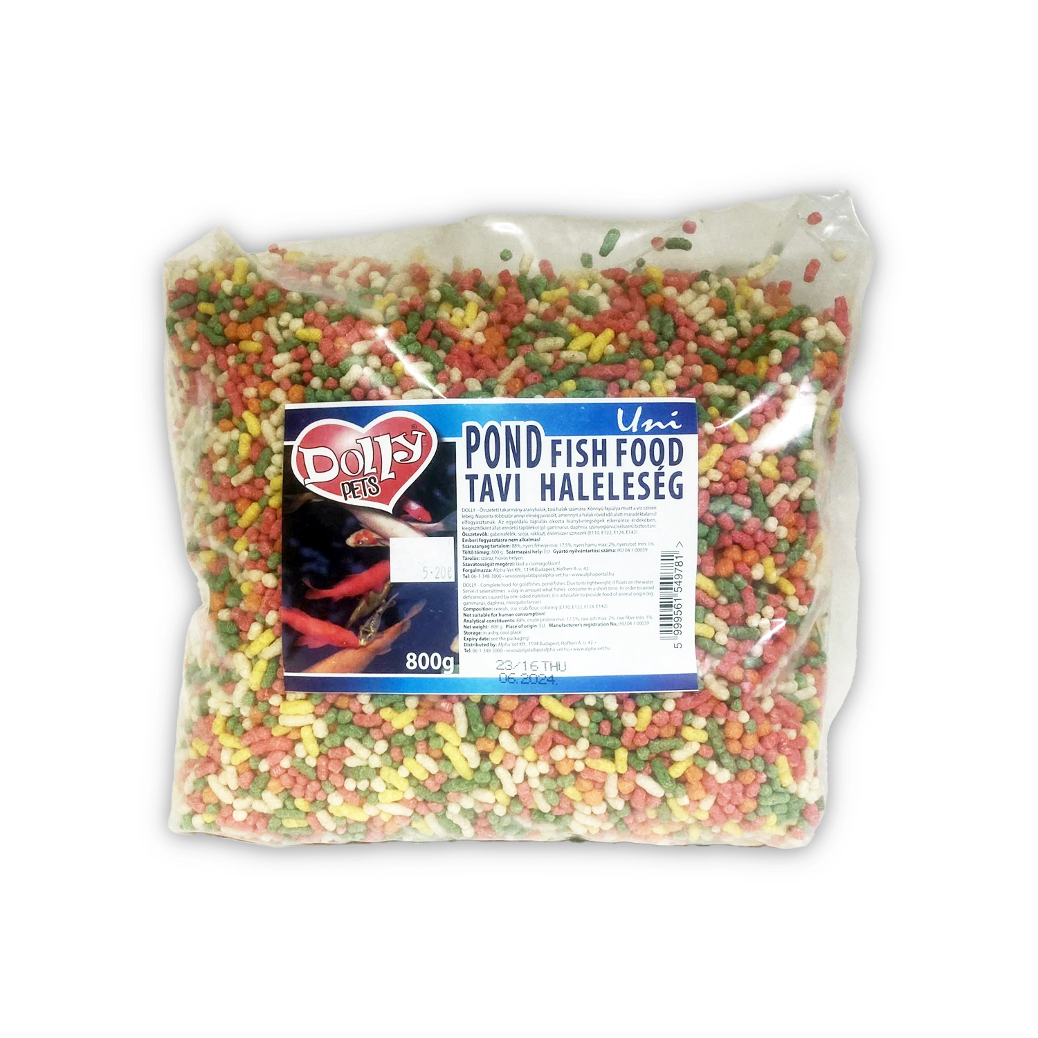 Dolly krmivo pre vonkajšie a bazénové ryby 800gr