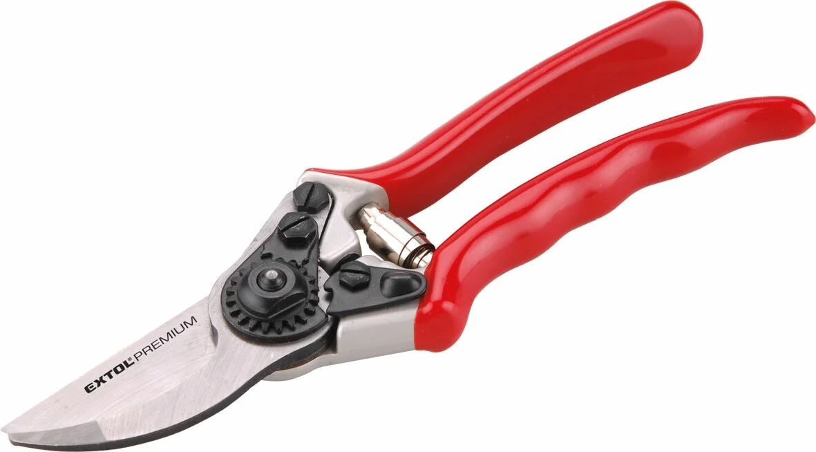 Nožnice EXTOL záhradnícke krokovacie prevodové, 215mm