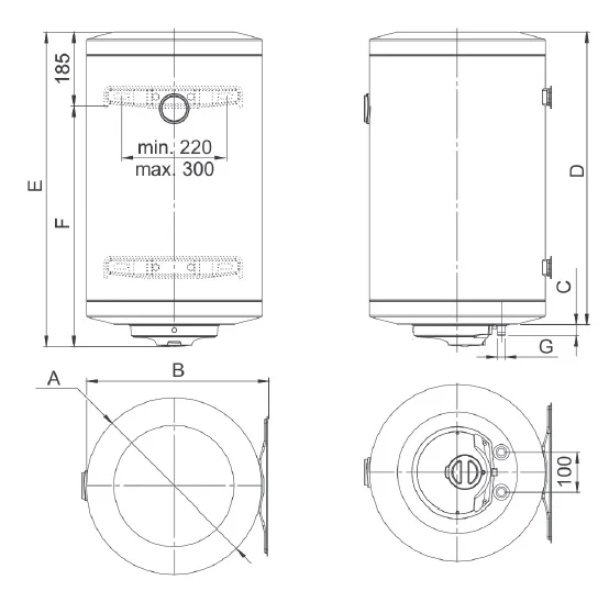 Elektrický bojler BOSCH TR2000T 50 litrový