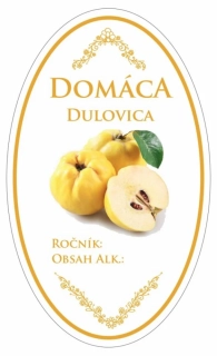 Samolepka na fľašu DULOVICA domáca 16ks