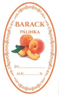 Samolepka na fľašu BARACK pálinka 16ks