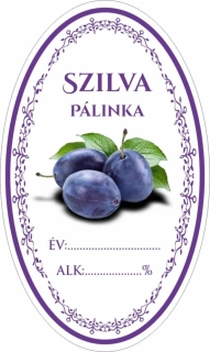 Samolepka na fľašu SZILVA pálinka 16ks