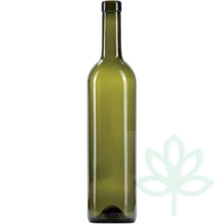 Fľaša na víno Bordeaux olivová 750ml